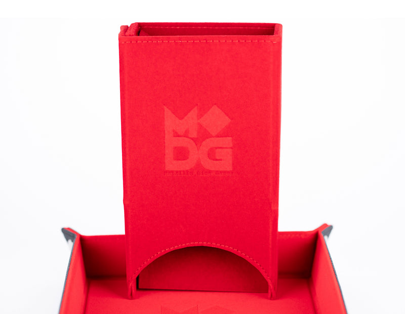 FanRoll: Fold Up Dice Tower - Red Board Games Metallic Dice Games