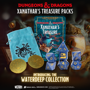 Sirius Dice: D&D Xanathar's Treasure - Mystery Bag 7-Die RPG Set w/Coin & Dice Bag Dice & Gaming Accessories Sirius Dice