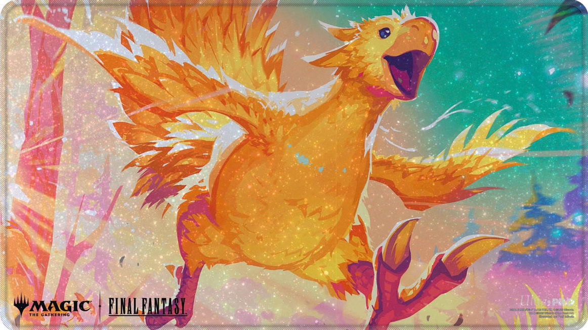 Ultra Pro: Holofoil Playmat - "Traveling Chocobo - Yellow" MTG Final Fantasy Universes Beyond Playmats Ultra Pro