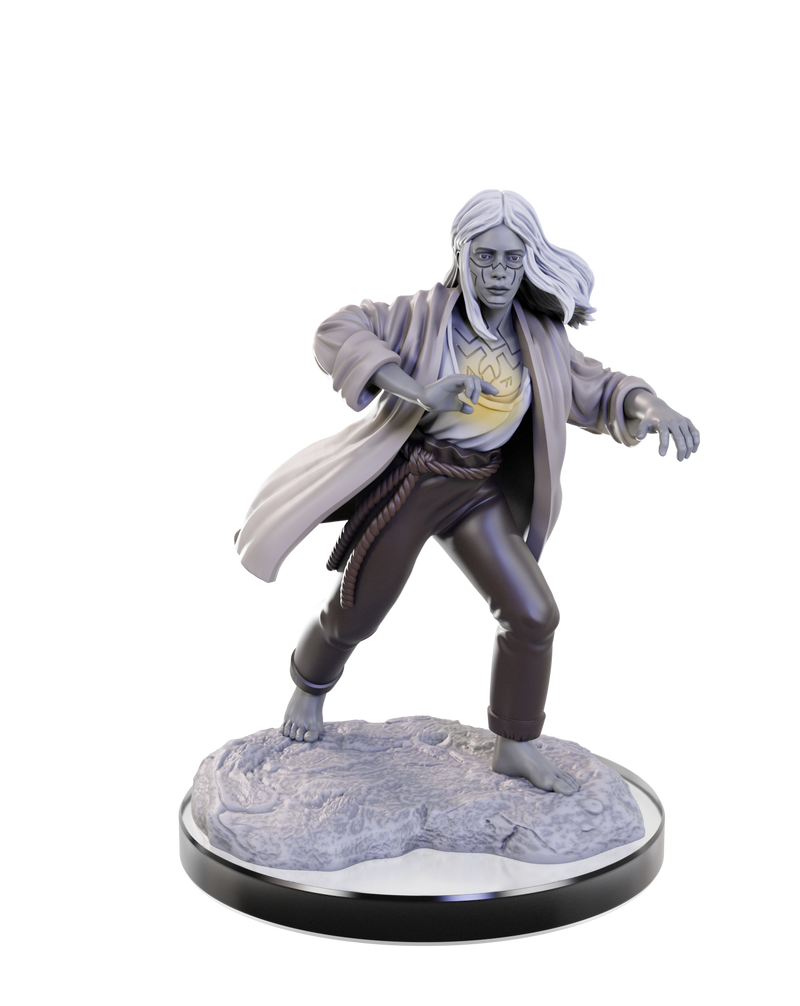 D&D Nolzur's Marvelous Miniatures: W22 Reborn Paladin & Warlock Unpainted Miniatures WizKids