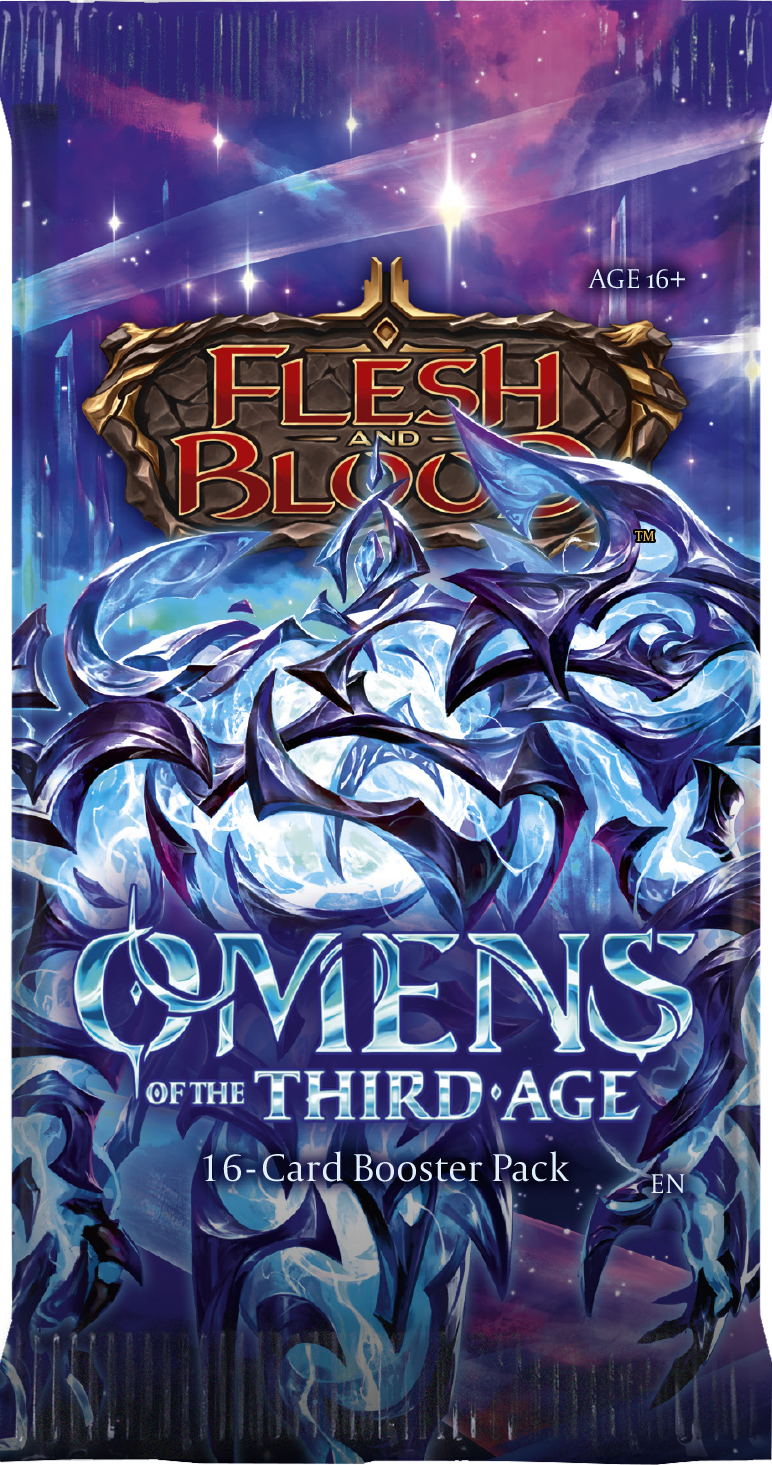 Flesh and Blood: Omens of the Third Age - Booster Pack (Release Date: June 5) Flesh And Blood Sealed Flesh And Blood