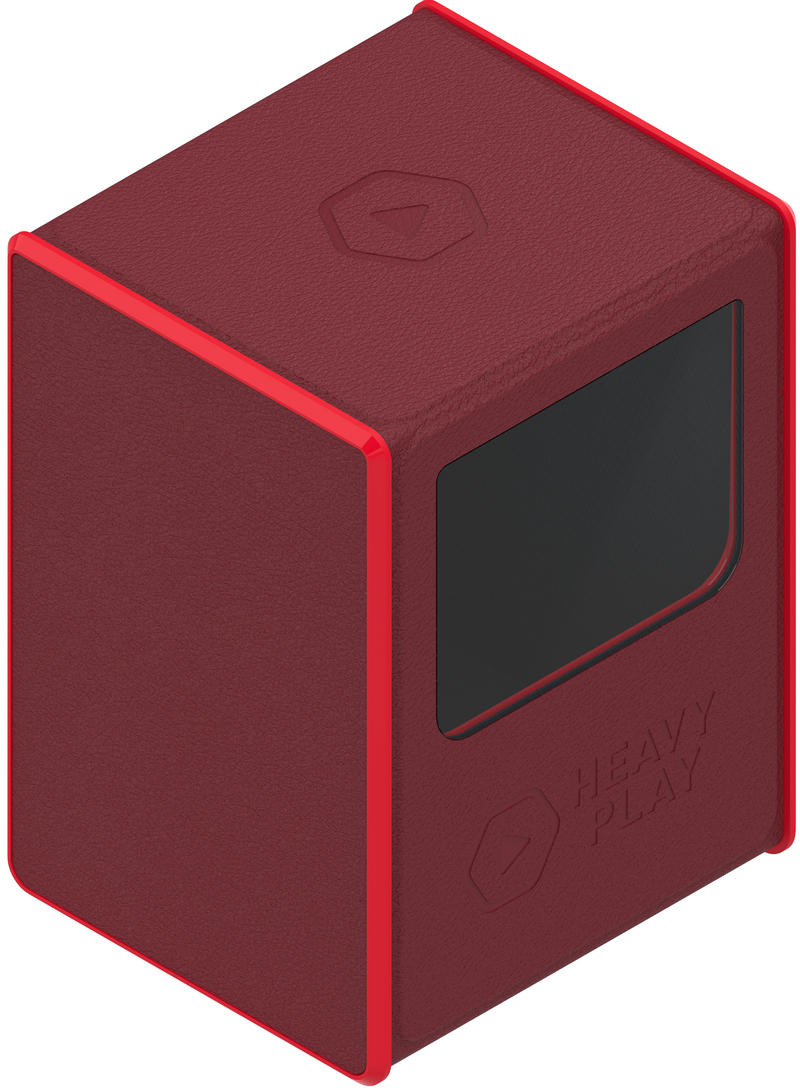 Heavy Play: RFG Deck Box MAX 80 DS - "Barbarian Red" Deck Boxes & Storage Heavy Play