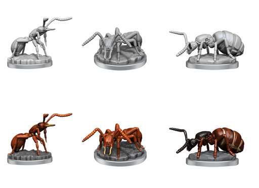 WizKids Deep Cuts Unpainted Miniatures: W21 Giant Ants Unpainted Miniatures WizKids