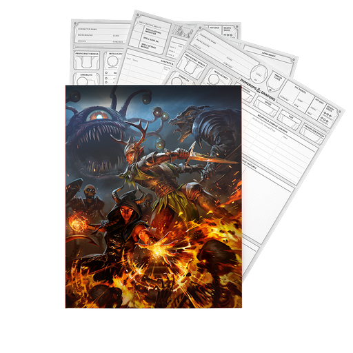 D&D 2024 Character Sheets & Folder Dungeons & Dragons 5E Wizards of the Coast