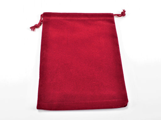 Chessex: Suedecloth Dice Bag - Large Red Dice & Gaming Accessories Chessex
