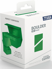 Ultimate Guard: Boulder 100+ - Solid Green Deck Boxes & Storage Ultimate Guard
