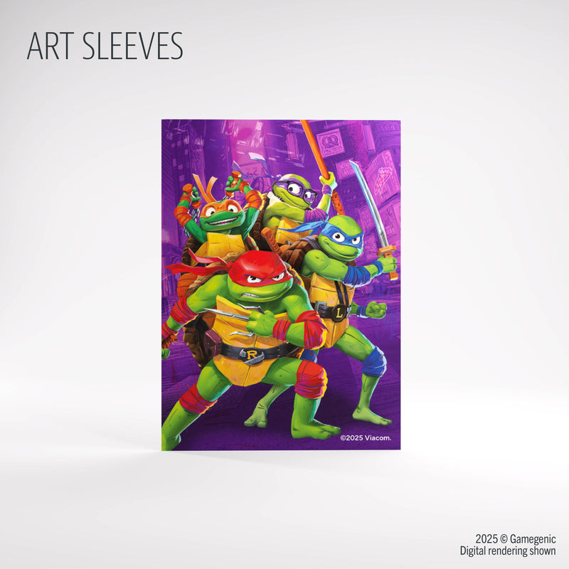 Gamegenic: Premium Art Sleeves - "The Turtles" UniVersus TNMT 100Ct Card Sleeves Gamegenic