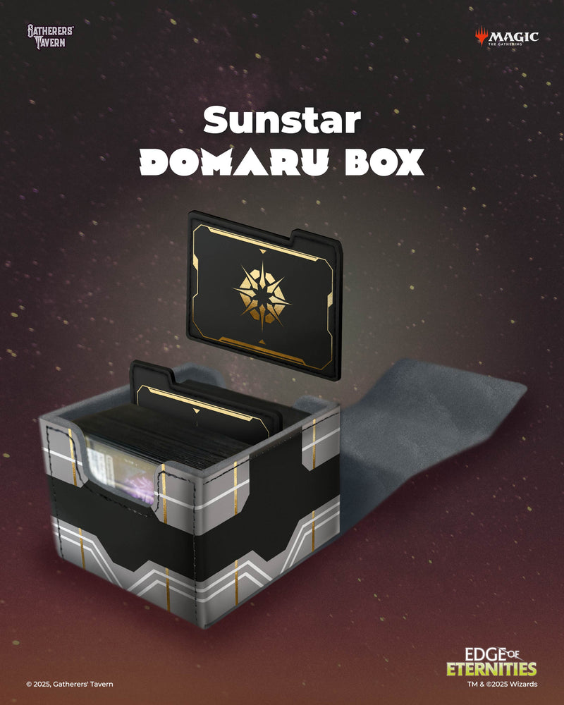 Gatherer's Tavern: DOMARU Deck Box 133+ - "Sunstar" MTG Edge of Eternities Deck Boxes & Storage Gatherer's Tavern