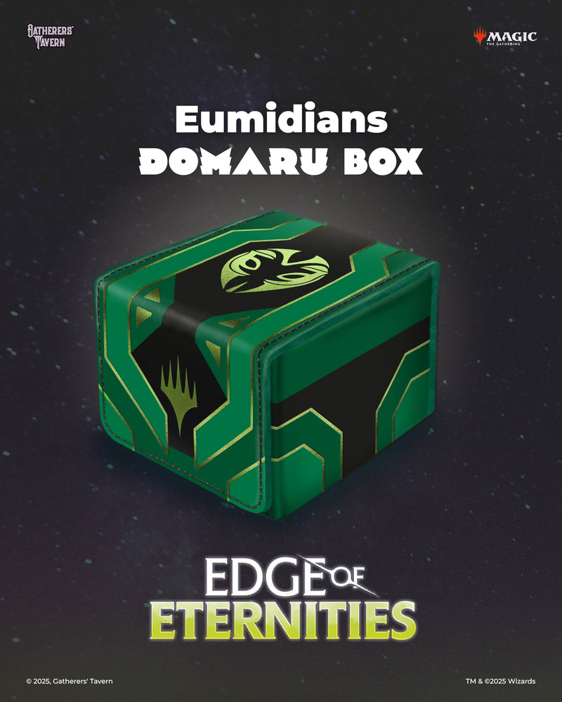 Gatherer's Tavern: DOMARU Deck Box 133+ - "Eumidians" MTG Edge of Eternities Deck Boxes & Storage Gatherer's Tavern