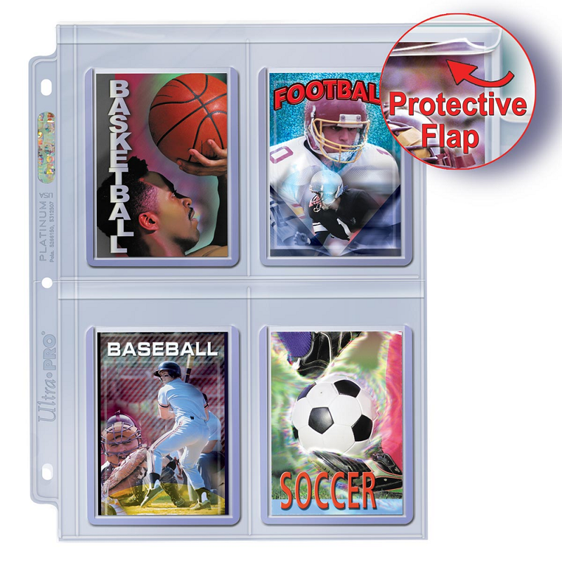 Ultra Pro: 4-Pocket Secure Platinum for Toploader 100 Pages Card Holders & Protectors Ultra Pro