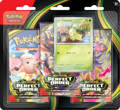 Pokémon Perfect Order - 3-Pack Blister (Random Promo) (Limit 1) Pokemon Sealed Pokémon
