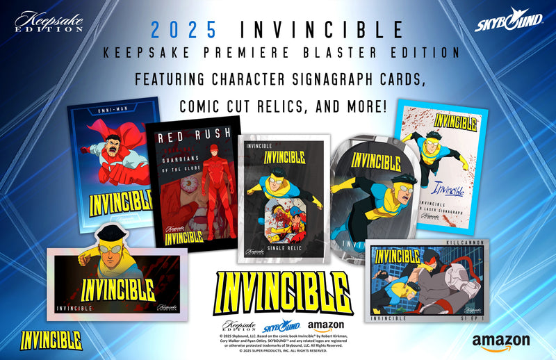 Keepsake: INVINCIBLE Season 1 Premier Hanger Pack Edition 2025 Collectible Trading Cards Keepsake