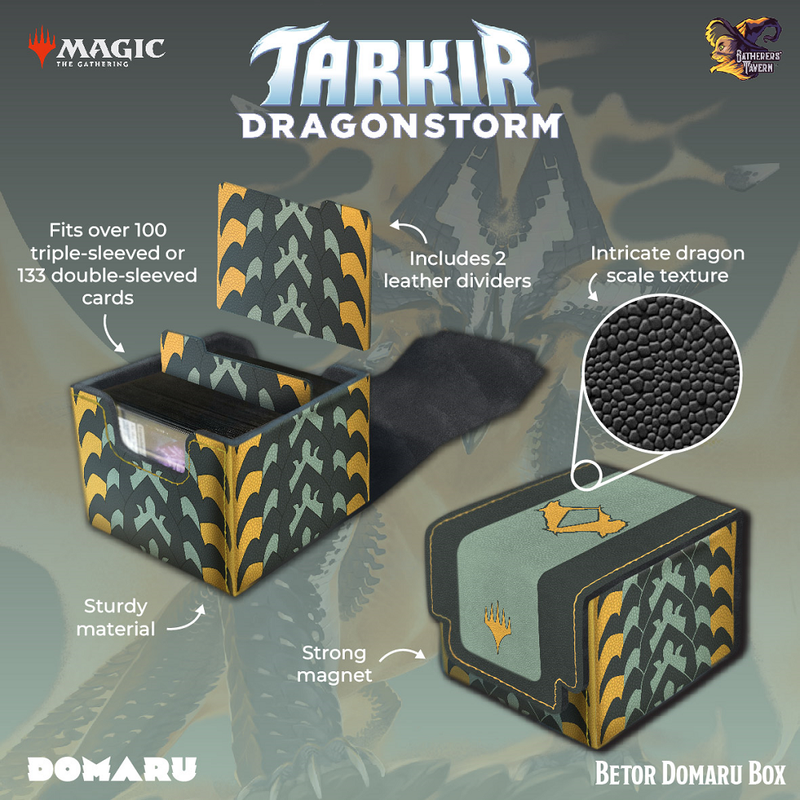 Gatherer's Tavern: DOMARU Deck Box 133+ - "Betor" MTG Tarkir Dragonstorm Deck Boxes & Storage Gatherer's Tavern