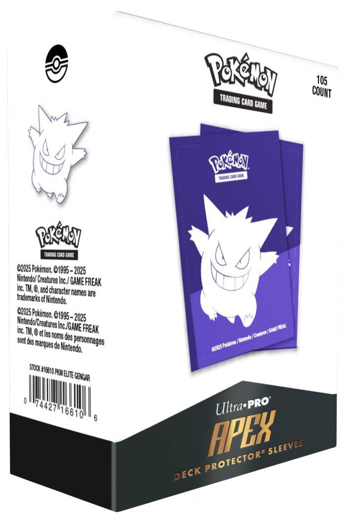 Ultra Pro: Apex Sleeves - "Elite Gengar" Pokémon 105Ct Card Sleeves Ultra Pro