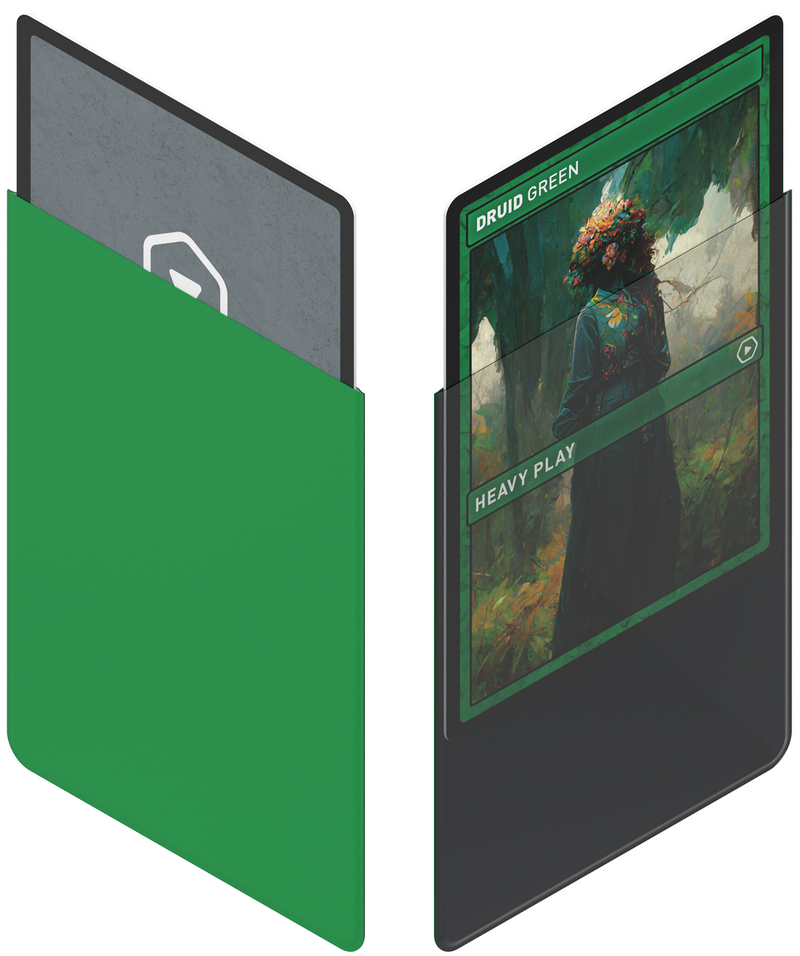 Heavy Play: Curv Sleeves - "Druid Green" 100Ct Card Sleeves Heavy Play