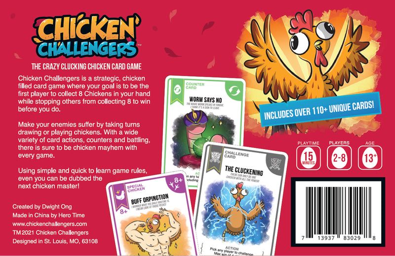 Chicken Challengers Board Games Hero Team