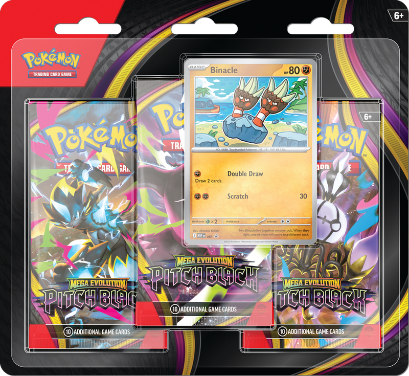 Pokémon Pitch Black - 3-Pack Blister (Random Promo) (Limit 2) Pokemon Sealed Pokémon