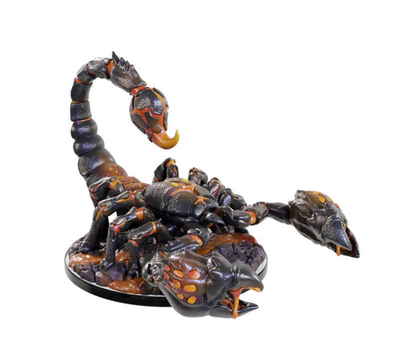 Pathfinder Battles Miniatures: W22 Magma Scorpion RPG Miniatures WizKids   