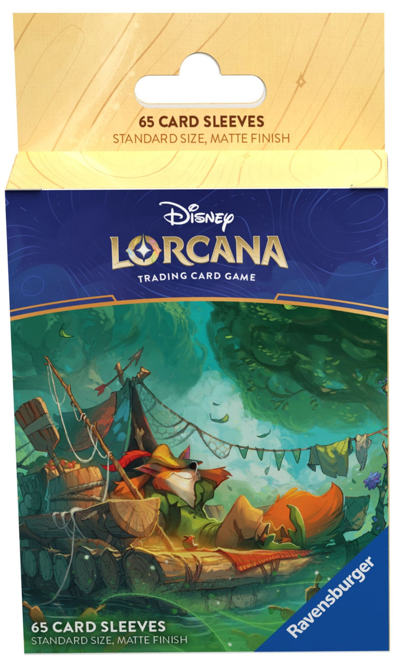Disney Lorcana: Matte Art Sleeves - "Robin Hood" Into the Inklands 65Ct Card Sleeves Ravensburger