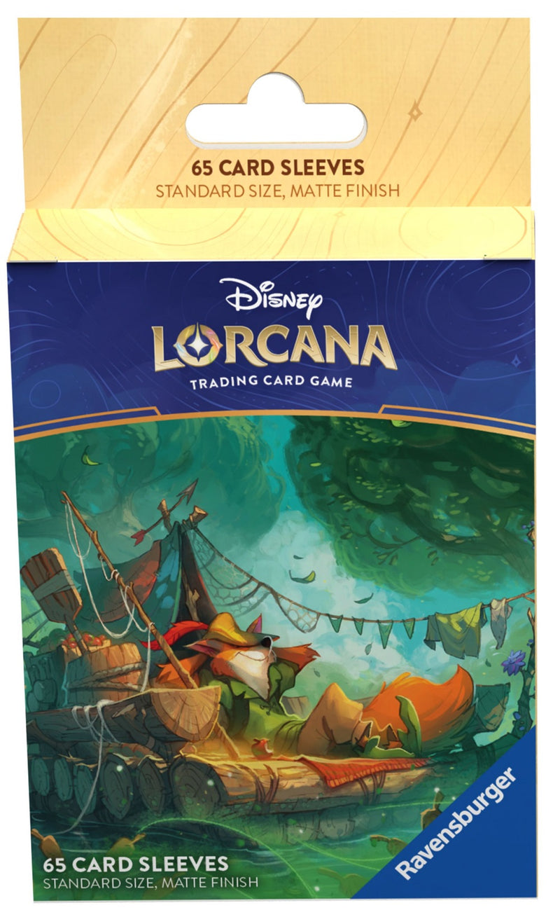 Disney Lorcana: Matte Art Sleeves "Robin Hood" Into the Inklands 65Ct