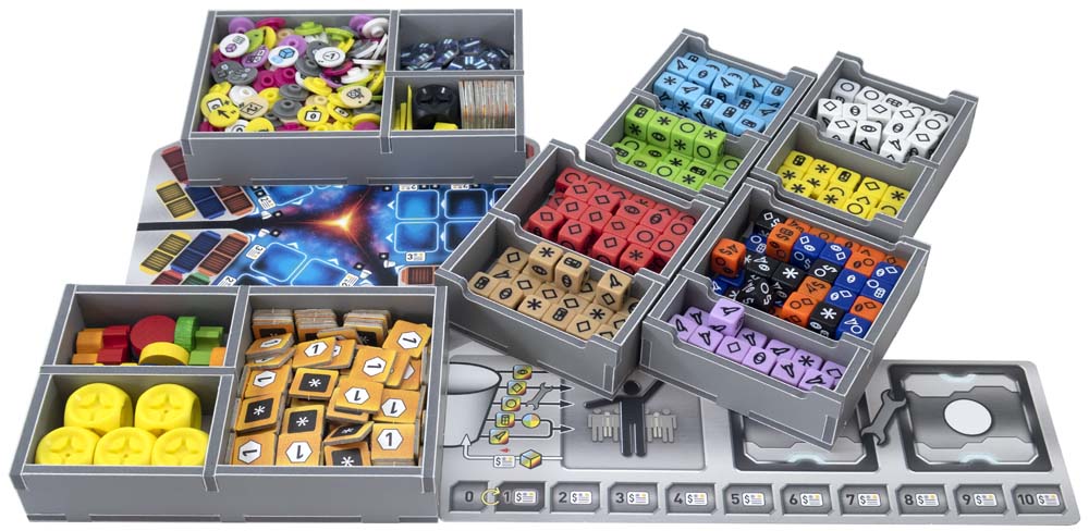 Folded Space: Board Game Organizer - Roll for the Galaxy V2 Board Game Organizer Folded Space