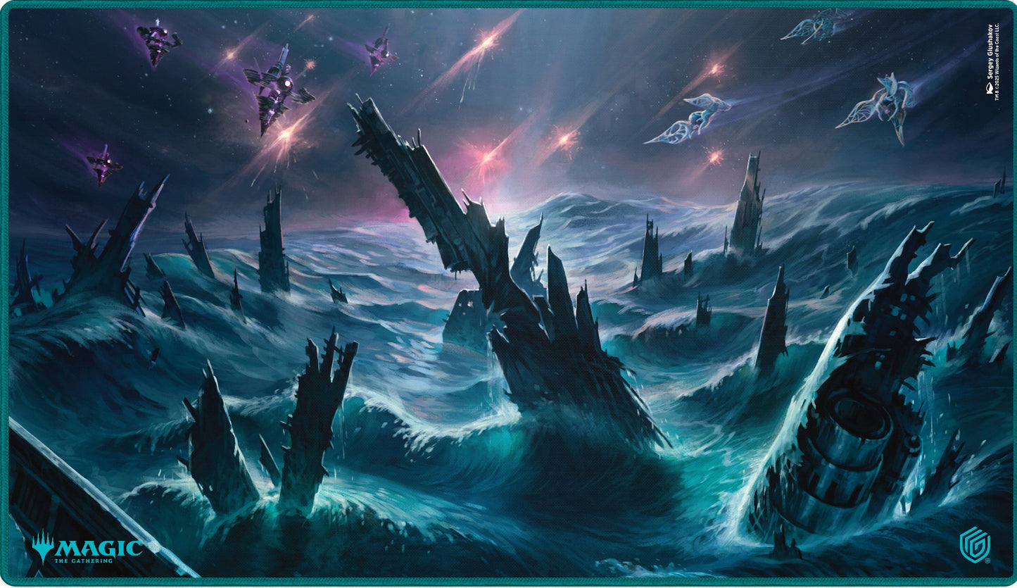 Ultimate Guard: Stitched Playmat - "Watery Grave" MTG Edge of Eternities Playmats Ultimate Guard