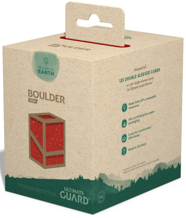 Ultimate Guard: RTE Boulder 133+ - Red Deck Boxes & Storage Ultimate Guard