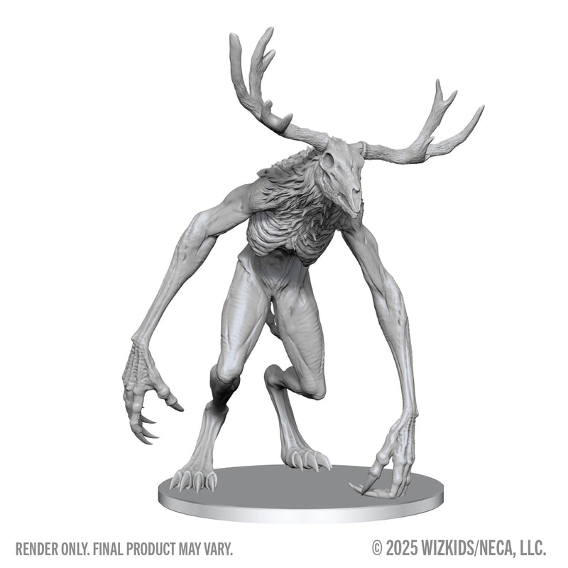 WizKids Deep Cuts Unpainted Miniatures: W28 Wendigo Unpainted Miniatures WizKids