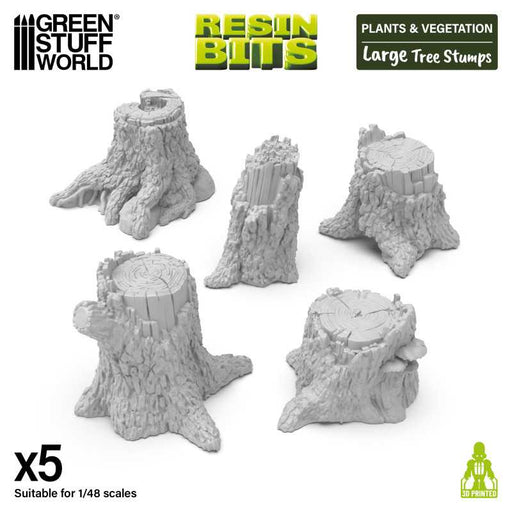 Green Stuff World: Resin - Large Tree Stumps Model Tools & Glue Green Stuff World
