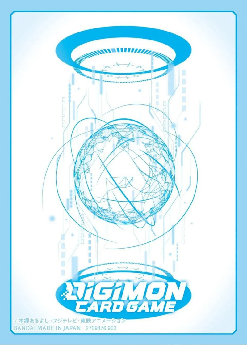 Digimon TCG: Official Card Sleeves - "White / Blue" 2024 Ver.1.0 60Ct