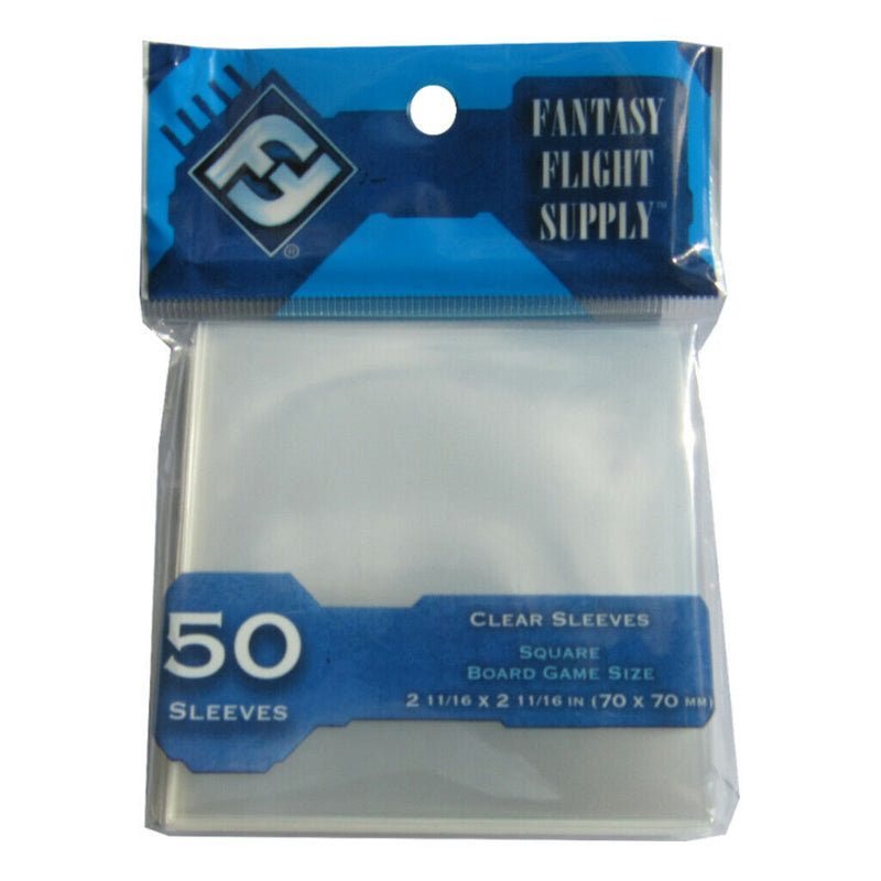 Fantasy Flight: Square Board Game Sleeves 70mm x 70mm (50Ct) Board Game Sleeves Fantasy Flight Games
