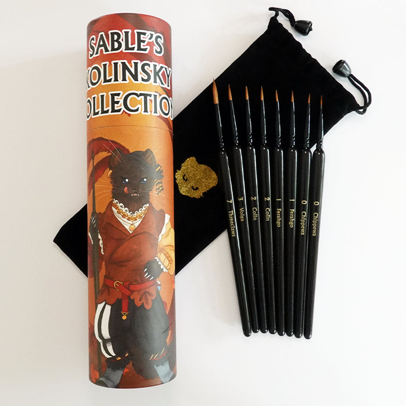 Chronicle RPG's: Kolinsky Sable Brush Set Hobby Brushes Dirty Down