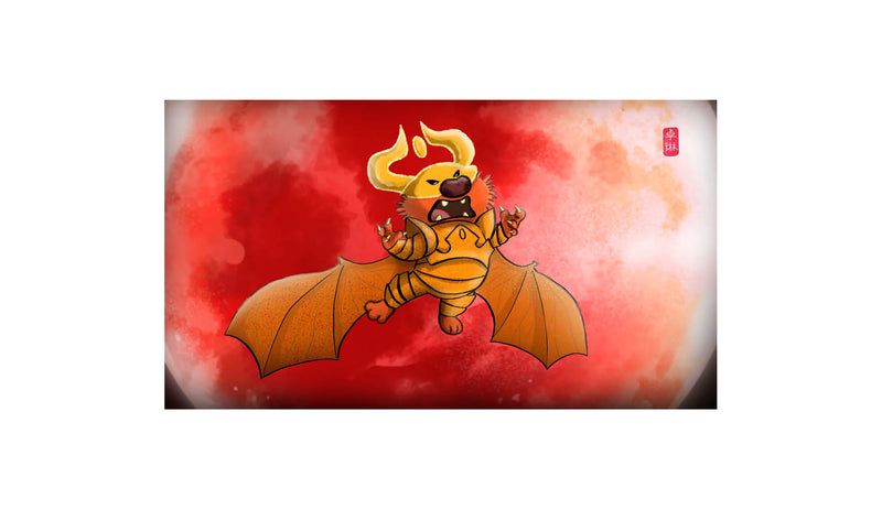 SnugTheAmazing: Playmat - Blood Moon Dragon Snug Playmats SnugTheAmazing