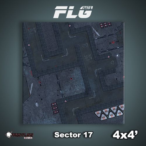 Frontline Gaming: Mats - Sector 17 4'x4' Gaming Mat FLG