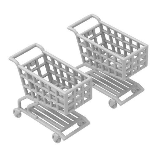 Green Stuff World: 3D printed set - Shopping Carts 1:48 Model Tools & Glue Green Stuff World