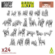 Green Stuff World: 3D printed set - Small Dogs Model Tools & Glue Green Stuff World