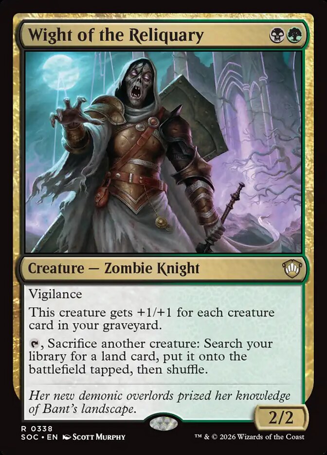 Wight of the Reliquary (SOC-338) [Commander: Secrets of Strixhaven] MTG Single Wizards of the Coast