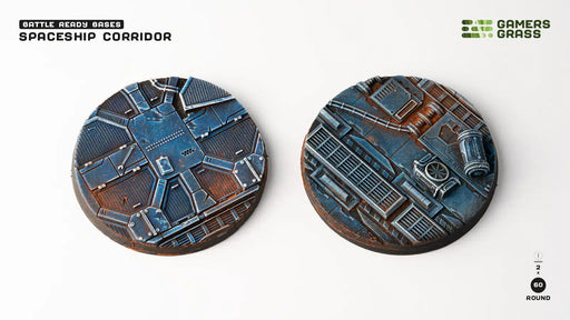 Gamer's Grass: Battle Ready Bases - Spaceship Corridor Round 60mm Basing Materials Gamer's Grass