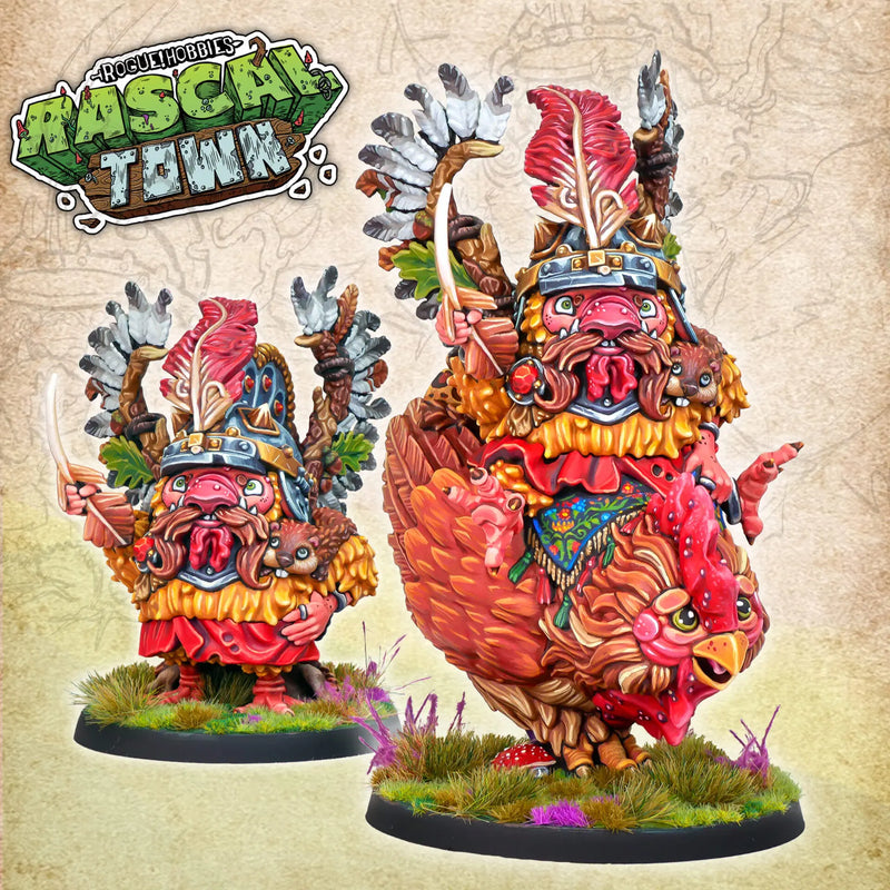 Rogue Hobbies: Rascaltown - Winged Gnome Kurassar RH-008 Unpainted Miniatures Rogue Hobbies