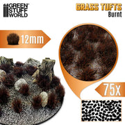 Green Stuff World: Grass Tufts - Burnt 12mm 75x Basing Materials Green Stuff World