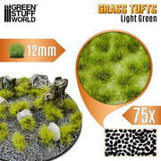 Green Stuff World: Grass Tufts - Light Green 12mm Basing Materials Green Stuff World