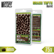 Green Stuff World: Grass Tufts - Burnt 6mm 75x Basing Materials Green Stuff World