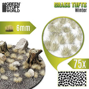 Green Stuff World: Grass Tufts - Winter 6mm 75x Basing Materials Green Stuff World