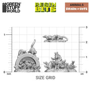 Green Stuff World: 3D printed set - Swarm of Rats Model Tools & Glue Green Stuff World