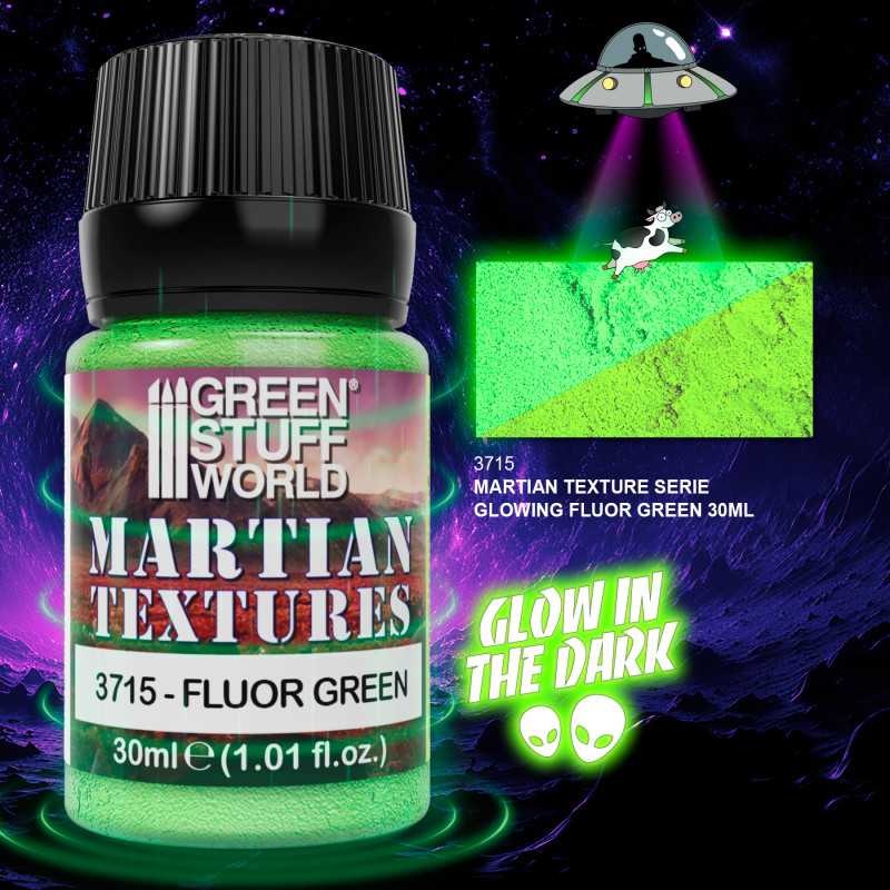 Green Stuff World Pigments: Glow in the Dark - Martian Fluor Green Model Tools & Glue Green Stuff World