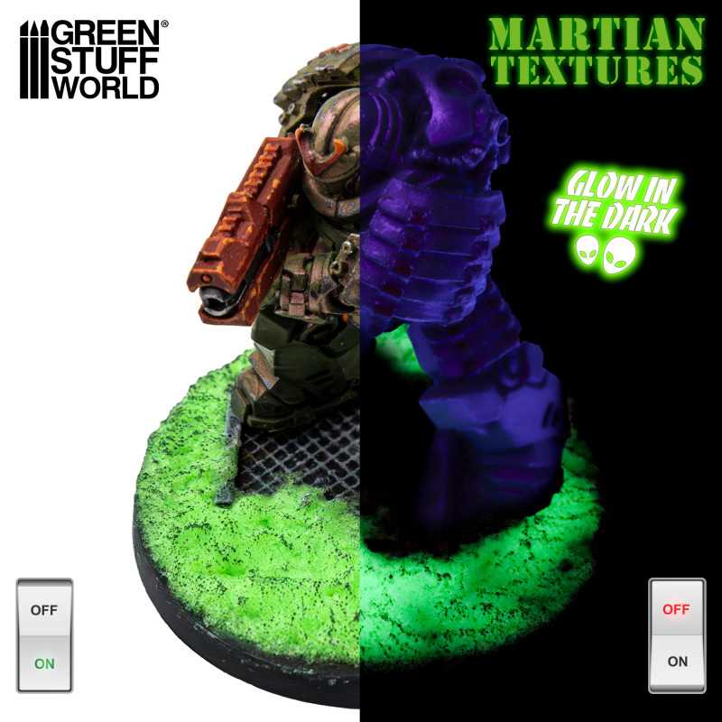 Green Stuff World Pigments: Glow in the Dark - Martian Fluor Green Paint, Tools and Bases Green Stuff World   