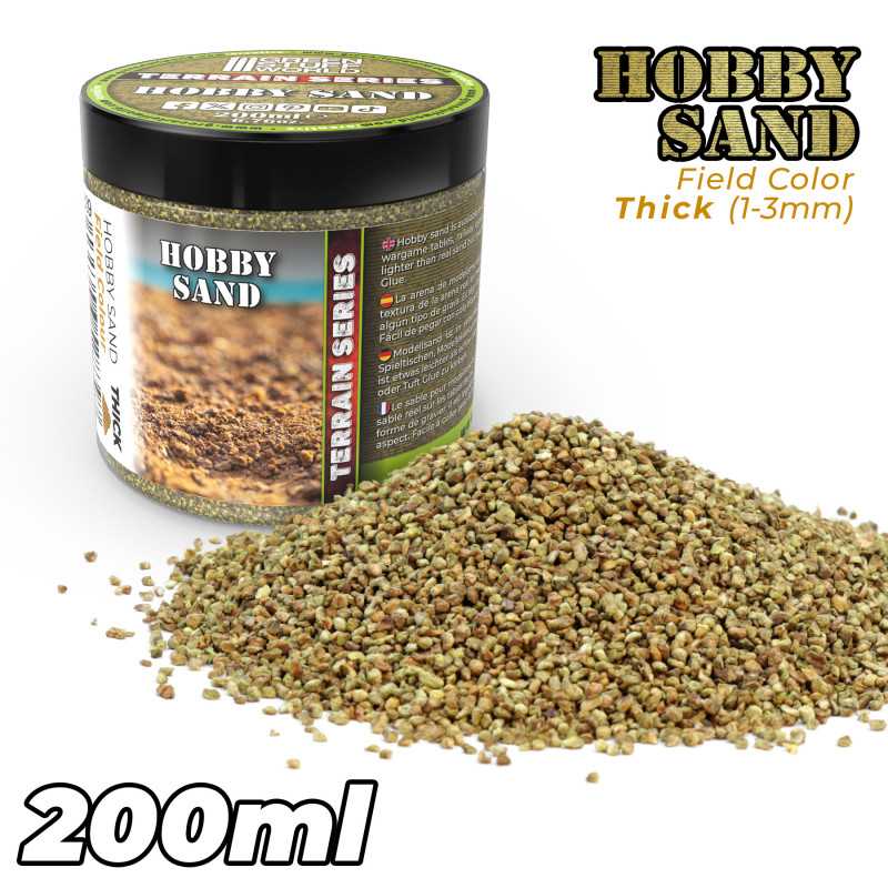 Green Stuff World: Thick Hobby Sand - Field Sand 200ml Basing Materials Green Stuff World
