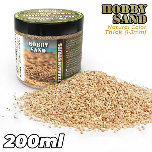 Green Stuff World: Thick Hobby Sand - Natural 200ml Basing Materials Green Stuff World