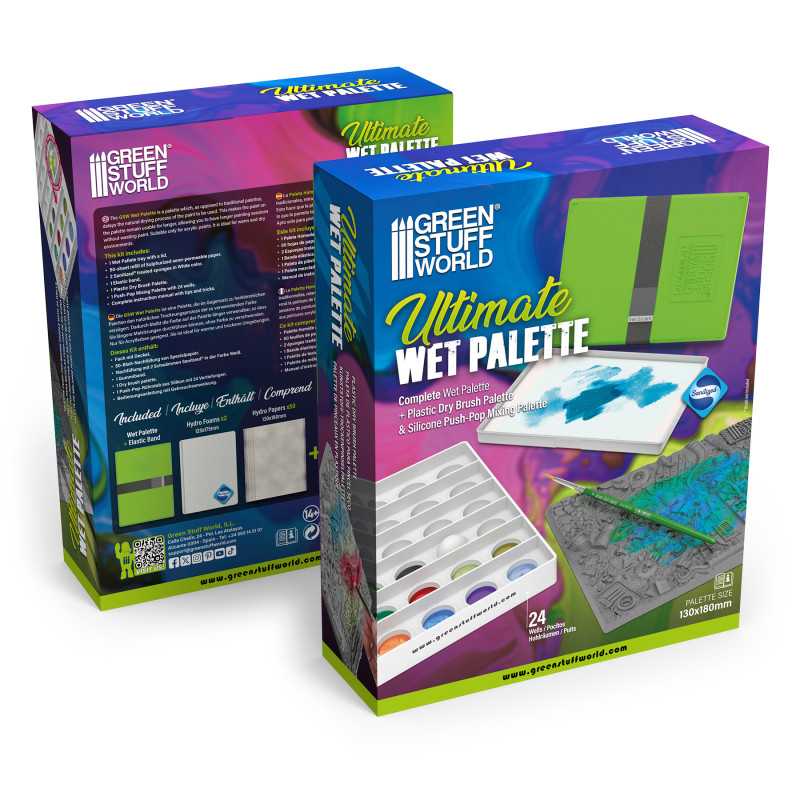 Green Stuff World: Ultimate Wet Palette Model Tools & Glue Green Stuff World