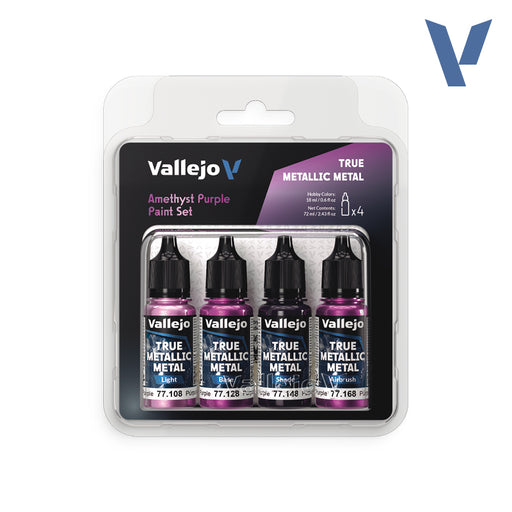 Vallejo: True Metallic Metal 77255 Amethyst Purple Paint Set Model Paints Vallejo